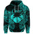 Custom Cancer Zodiac Polynesian Zip Hoodie Unique Style Turquoise LT8 - Polynesian Pride