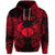 Cancer Zodiac Polynesian Zip Hoodie Unique Style Red LT8 - Polynesian Pride