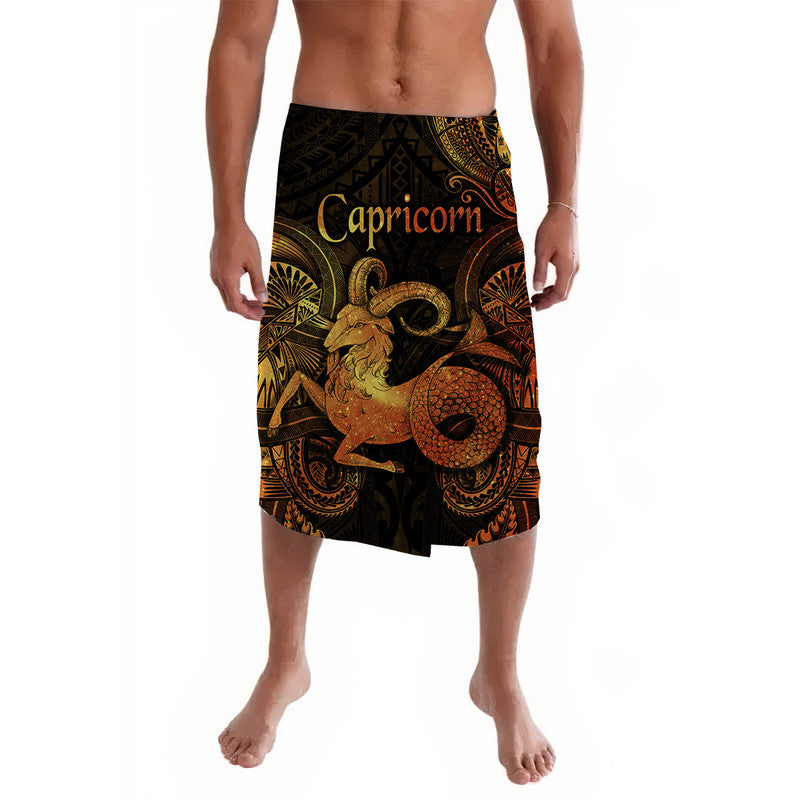 Capricorn Zodiac Polynesian Lavalava Unique Style Gold LT8 Gold - Polynesian Pride