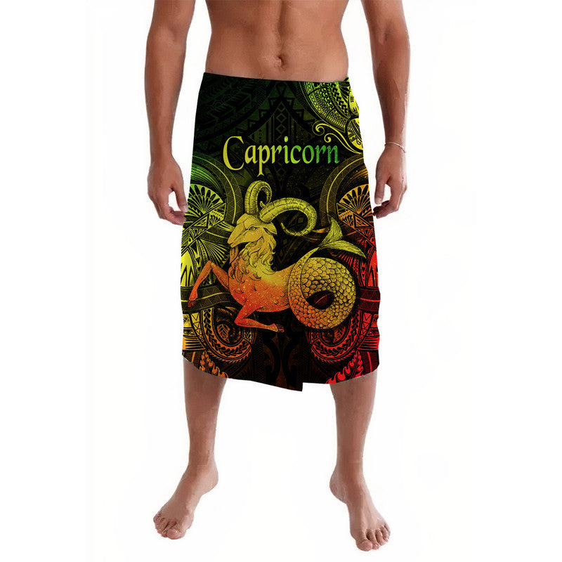 Capricorn Zodiac Polynesian Lavalava Unique Style Reggae LT8 Reggae - Polynesian Pride