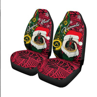 Vanuatu Christmas - Joyeux Nol Santas God Yumi Car Seat Covers - LT2 - Polynesian Pride