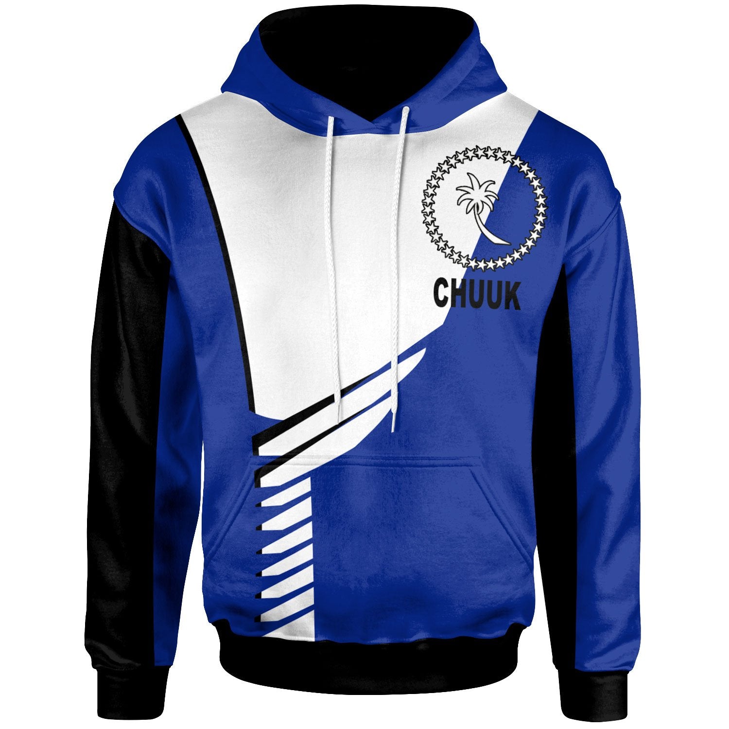 Chuuk Hoodie Athletes Style Unisex Blue - Polynesian Pride