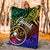 Chuuk Premium Blanket - Rainbow Polynesian Pattern - Polynesian Pride