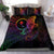 Chuuk State Bedding Set - Butterfly Polynesian Style Black - Polynesian Pride