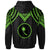 Chuuk Custom Hoodie Polynesian Armor Style Green - Polynesian Pride