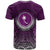 Chuuk Micronesian T Shirt Circle Pattern Purple - Polynesian Pride