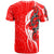 Chuuk Custom T Shirt Lizard Tattoo Red Color - Polynesian Pride
