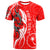 Chuuk Custom T Shirt Lizard Tattoo Red Color Unisex Red - Polynesian Pride