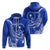 Custom FSM Chuuk Hammerhead Shark Zip up Hoodie Proud Chuukese LT7 Unisex Blue - Polynesian Pride