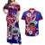 Custom Special Samoa FAST Party Matching Dress and Hawaiian Shirt Tribal Samoan Hibiscus Design LT9 Blue - Polynesian Pride