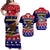 American Samoa Tribal Polynesian Matching Dress and Hawaiian Shirt Christmas Vibe LT9 Red - Polynesian Pride