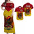 Papua New Guinea Rugby Kumul Pride Matching Dress and Hawaiian Shirt LT2 YELLOW - Polynesian Pride