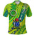 Custom Cook Islands Polo Shirt Artsy Style Green LT9 Adult Green - Polynesian Pride