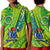 Custom Cook Islands Polo Shirt Artsy Style Green LT9 Kid Green - Polynesian Pride