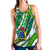 Cook Islands Women Racerback Tank Artsy Style - White LT9 White - Polynesian Pride