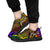 Cook Islands Custom Personalised Sneakers - Rainbow Polynesian Pattern - Polynesian Pride