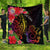 Cook Islands Premium Quilt - Tropical Hippie Style Black - Polynesian Pride