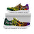 Cook Islands Custom Personalised Sneakers - Rainbow Polynesian Pattern - Polynesian Pride