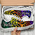 Cook Islands Custom Personalised Sneakers - Rainbow Polynesian Pattern - Polynesian Pride