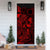 Cook Islands Door Cover Turtle Hibiscus Red - Polynesian Pride