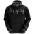 Cook Islands Hoodie Heartbeat (WomenS/MenS) Unisex Black - Polynesian Pride