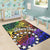 Cook Islands Custom Personalised Area Rug - Rainbow Polynesian Pattern - Polynesian Pride