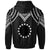 Cook islands Hoodie Polynesian Armor Style Black - Polynesian Pride