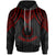 Cook islands Hoodie Polynesian Armor Style Red Unisex Red - Polynesian Pride