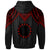 Cook islands Hoodie Polynesian Armor Style Red - Polynesian Pride