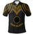 Cook islands Polo Shirt Polynesian Armor Style Gold Unisex Gold - Polynesian Pride