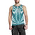 Hawaii Kanaka Polynesian Football Jersey Men's Tank Top - Cyan - Bernice - AH - Polynesian Pride