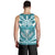 Hawaii Kanaka Polynesian Football Jersey Men's Tank Top - Cyan - Bernice - AH - Polynesian Pride