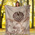 French Polynesia Premium Blanket - Hibiscus Flowers Vintage Style - Polynesian Pride