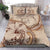 Tokelau Bedding Set - Hibiscus Flower Vintage Style Nude - Polynesian Pride