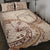 Tokelau Quilt Bed Set - Hibiscus Flowers Vintage Style Nude - Polynesian Pride