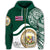 Hawaii Coat of Arms Zip Hoodie Waveshape Style - Polynesian Pride