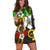 (Custom Personalised) Vanuatu Hoodie Dress Polynesia Tie Dye Hibiscus Flowers LT13 - Polynesian Pride