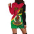 (Custom Personalised) Vanuatu Hoodie Dress Aboriginal Turtle Mix Sand Drawing LT13 - Polynesian Pride