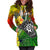 The Shaka Hawaii Hoodie Dress Tropical Flowers Reggae Version LT13 - Polynesian Pride