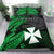 (Custom Personalised) Wallis and Futuna Bedding Set Enjoy Polynesian Flowers Version Green LT13 Green - Polynesian Pride