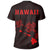 Hawaii Kakau Three Turtles T Shirt Red - Polynesian Pride