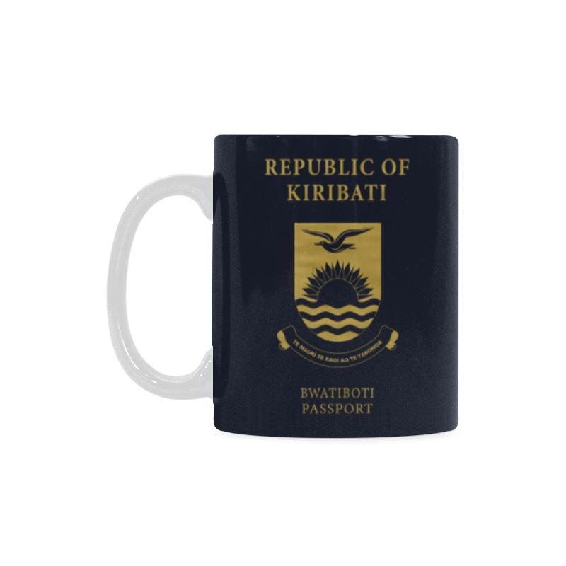 Kiribati Passport White Mug One Style One Size Blue - Polynesian Pride