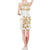 Polynesian Sleeveless V Neck Dress - White Turtle Yellow - Polynesian Pride