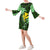 Hawaii Bell Sleeve Dress - Green Hibiscus Women Green - Polynesian Pride