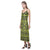 Polynesia Pattern V - Neck Open Fork Long Dress - Yellow Style - Polynesian Pride