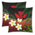 Kanaka Maoli (Hawaiian) Pillow Cases, Polynesian Plumeria Banana Leaves Red - Polynesian Pride