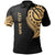 Marshall Custom Polo Shirt Marshall Tatau Gold Patterns Unisex Black - Polynesian Pride