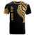 Yap State Custom T Shirt Yap State Tatau Gold Patterns Unisex Black - Polynesian Pride