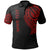 Kiribati Custom Polo Shirt Kiribati Tatau Red Patterns Unisex Black - Polynesian Pride