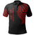 Papua New Guinea Polo Shirt Papua New Guinea Tatau Red Patterns Unisex Black - Polynesian Pride